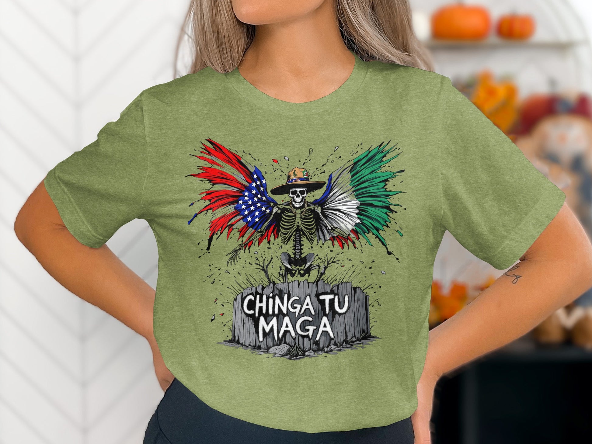 Mexican American Statement Chinga Tu Maga T-shirt product