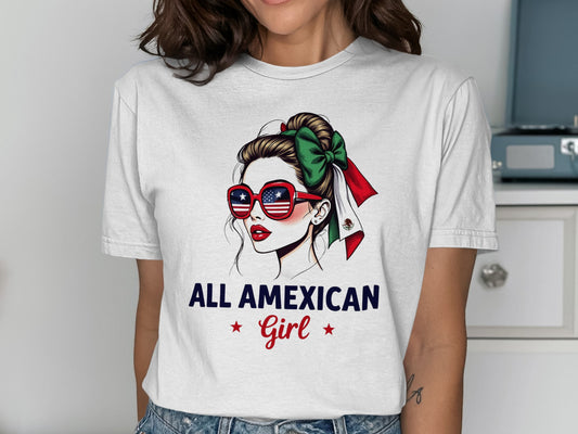 All Amexican Girl Graphic Tee Shirt product