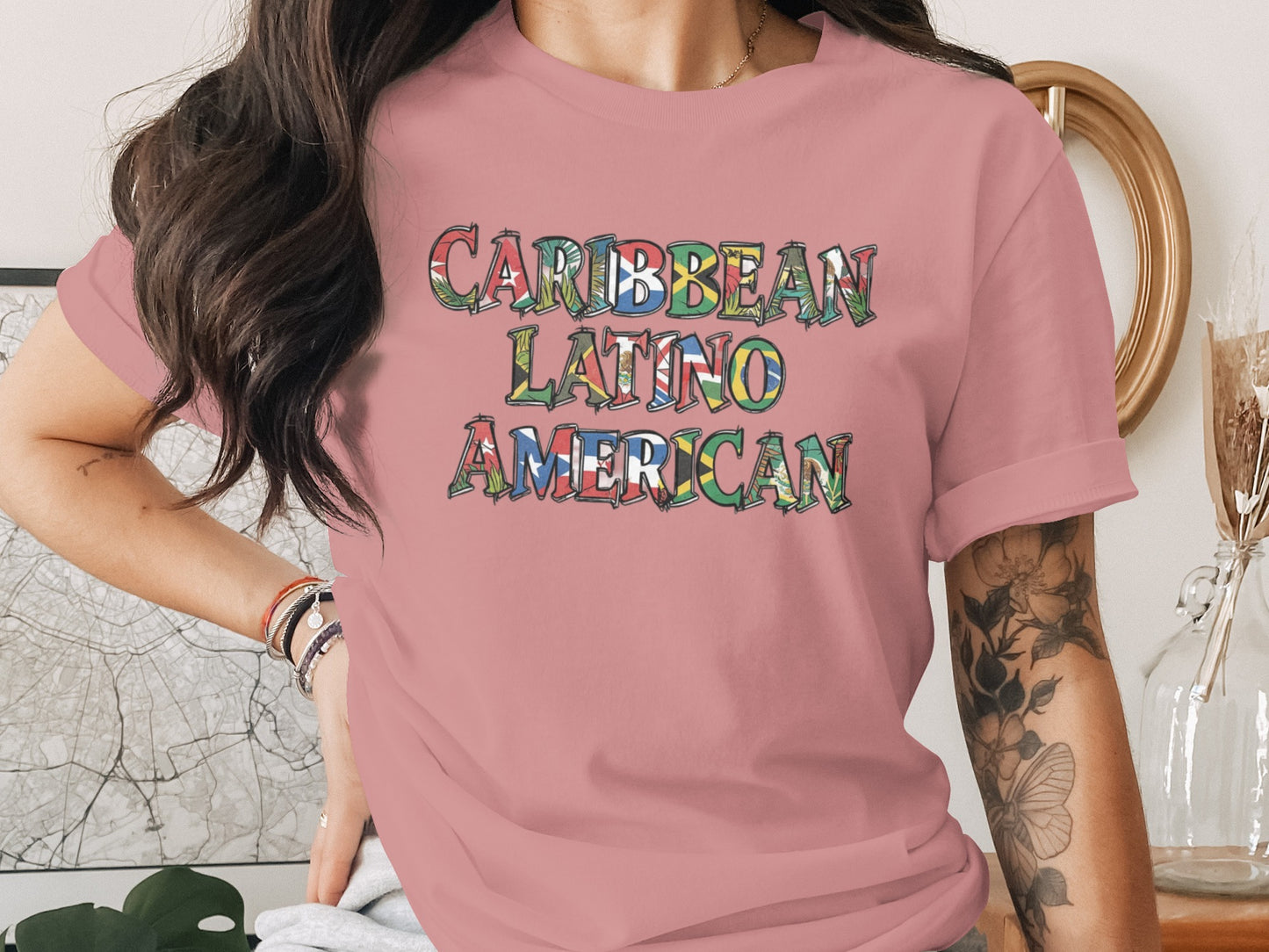 Caribbean Latino American Graphic Tee