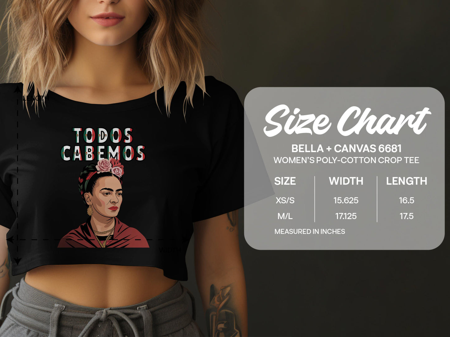 Unique Fashion Bella + Canvas 6681 Crop Tee product