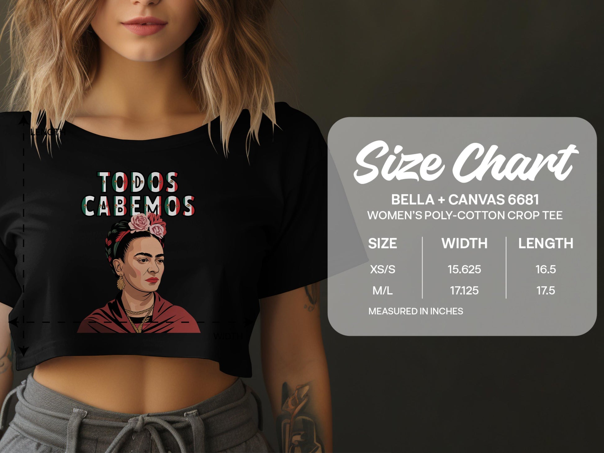 Unique Fashion Bella + Canvas 6681 Crop Tee product