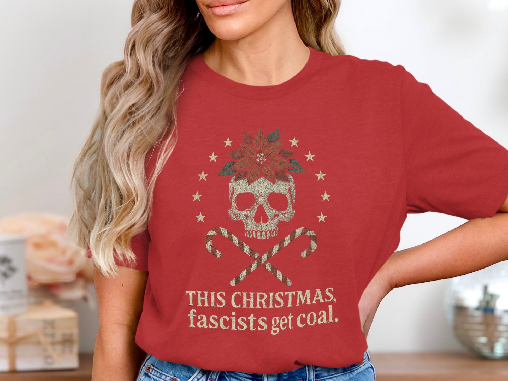 This Christmas Fascists Get Coal T-shirt