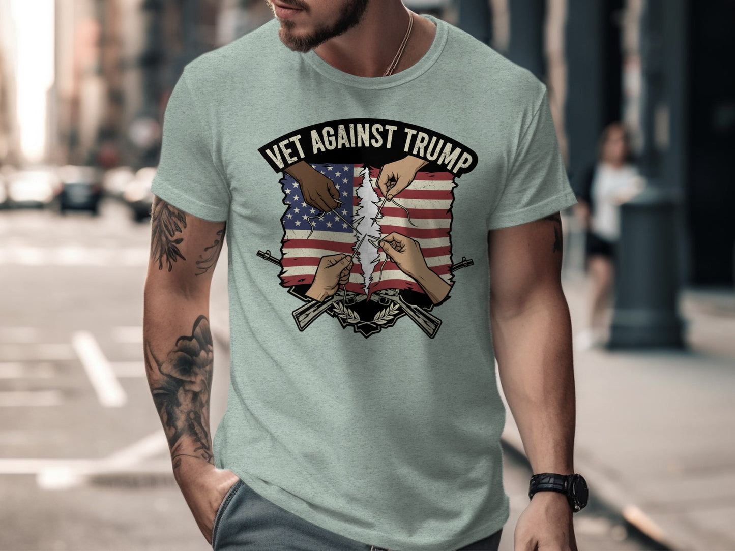 Vet Against Trump Design T-shirt product