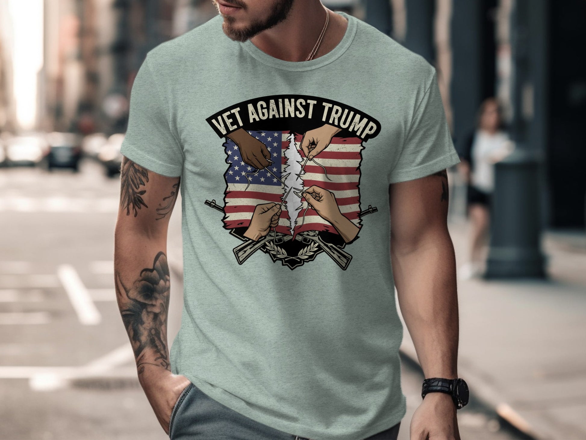 Vet Against Trump Design T-shirt product
