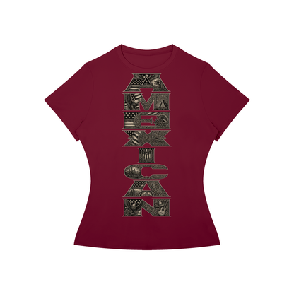 Amexican Pride Brown and Proud Women’s Slim Fit Performance T-Shirt