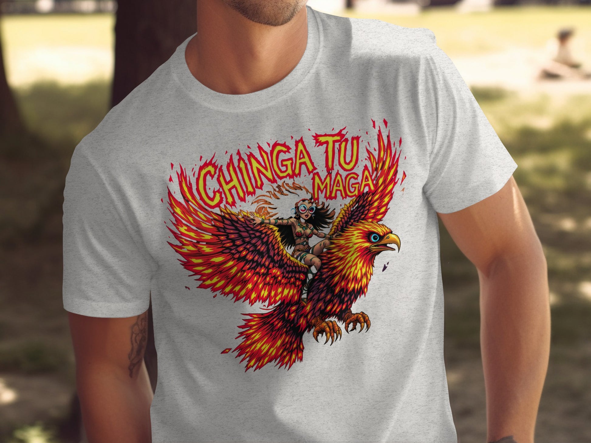 Chinga Tu Maga Graphic Print Clothing T-Shirt product