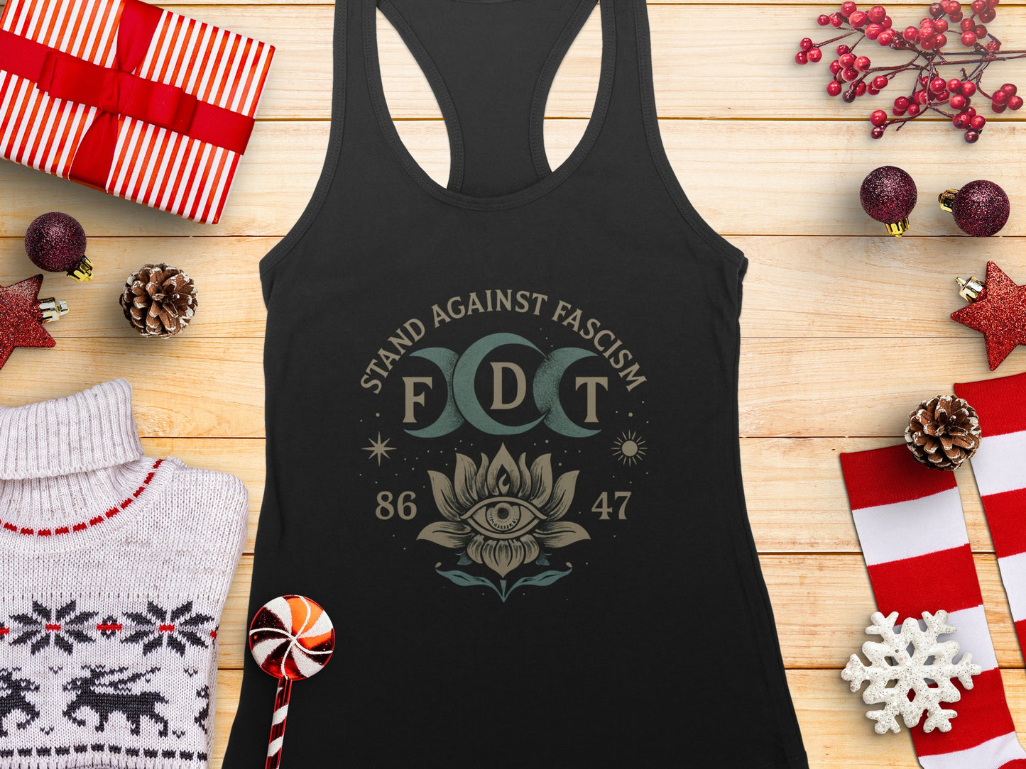 Stand Against Fascism FDT 86 47 tank top product
