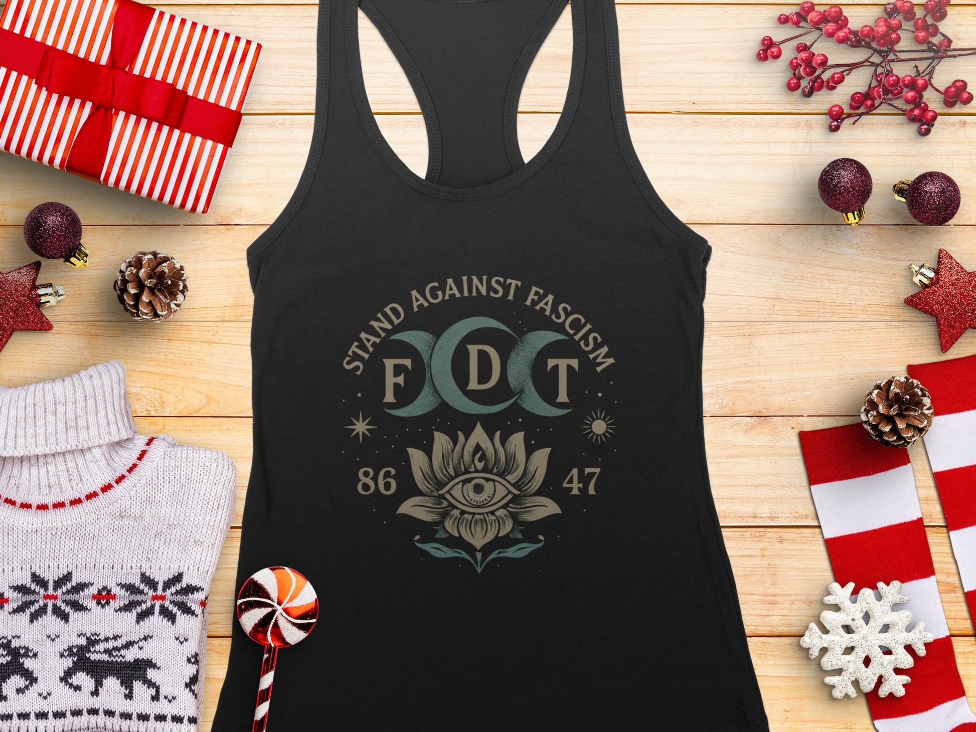 Stand Against Fascism FDT 86 47 tank top product