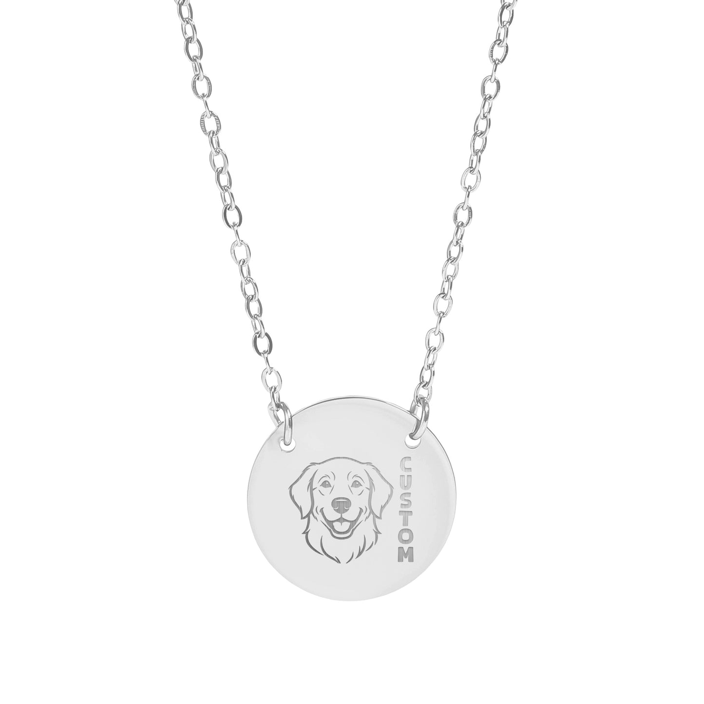 Custom Dog Face Art for a Personalized Necklace Product