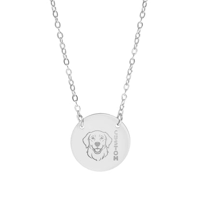 Custom Dog Face Art for a Personalized Necklace Product