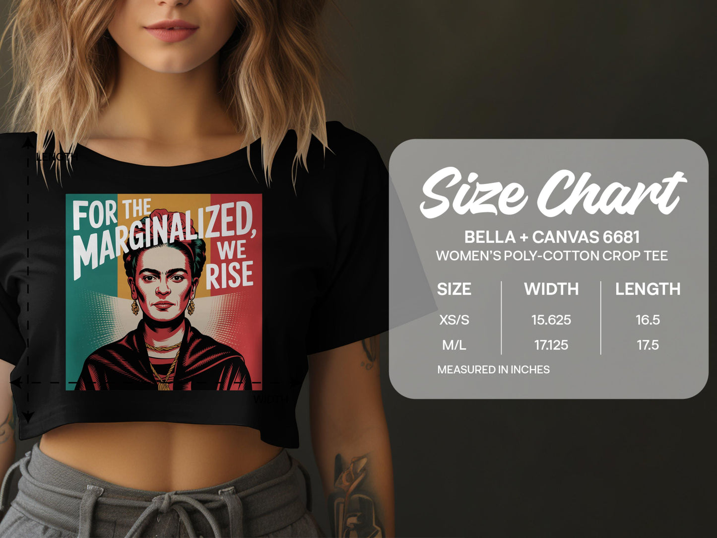 For The Marginalized We Rise women's poly-cotton product