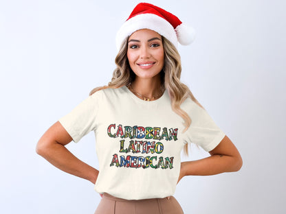Caribbean Latino American Graphic T-Shirt Christmas