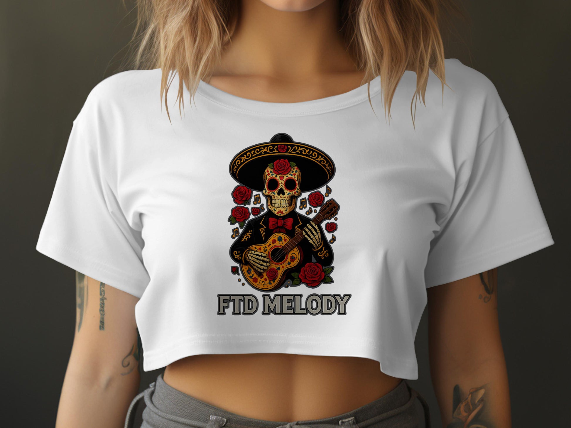 FTD Melody Skull Graphic Crop Top Product