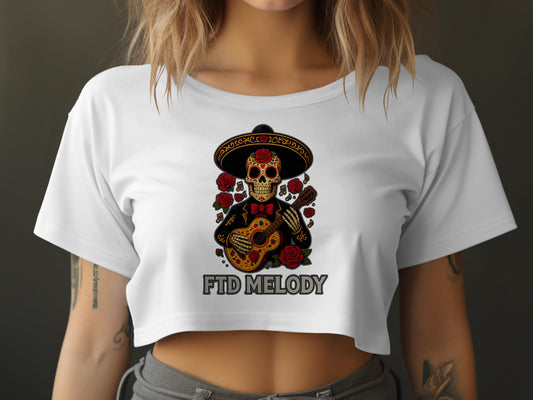 FTD Melody Skull Graphic Crop Top Product