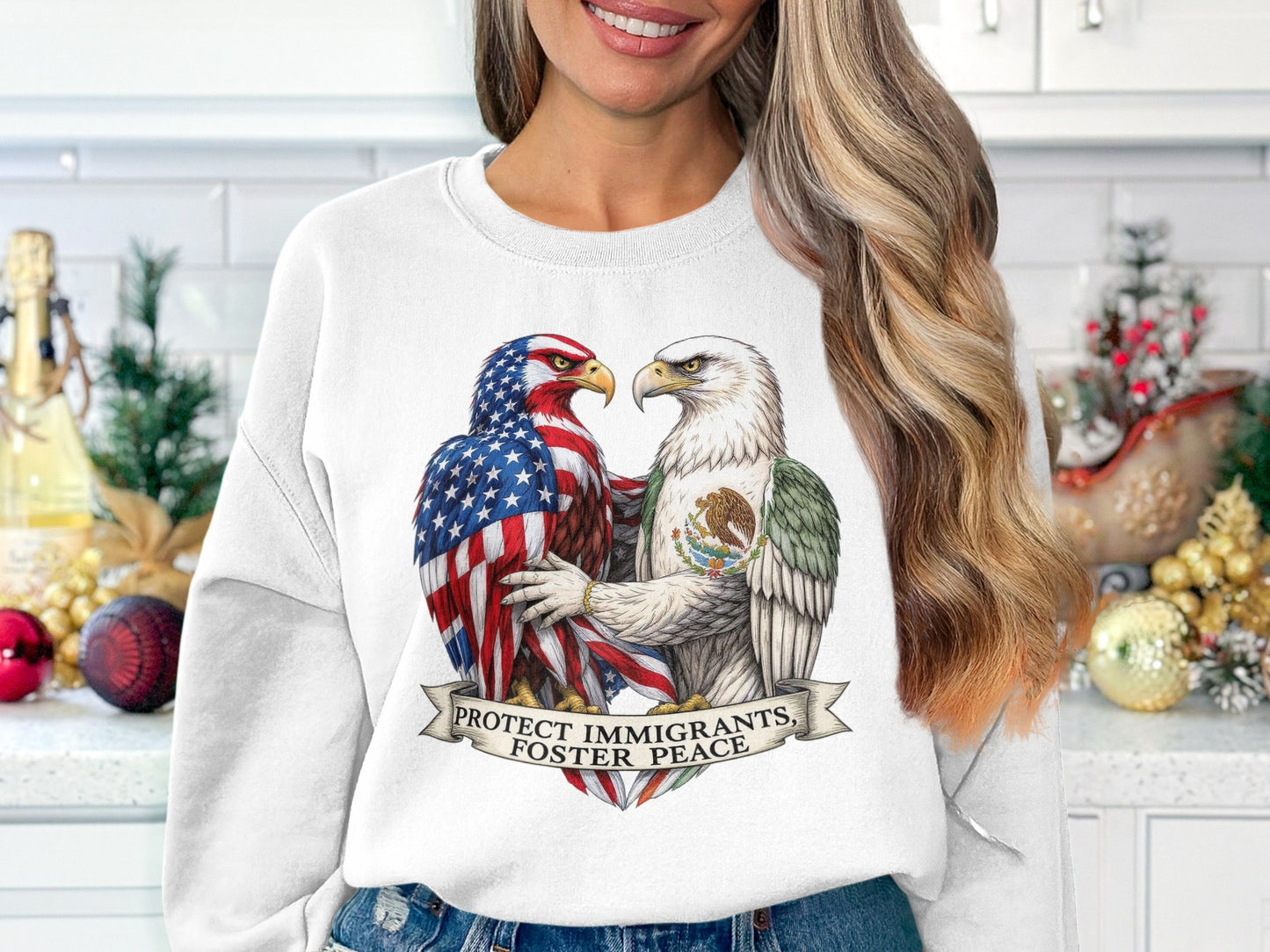Protect Immigrants Foster Peace Sweatshirt product