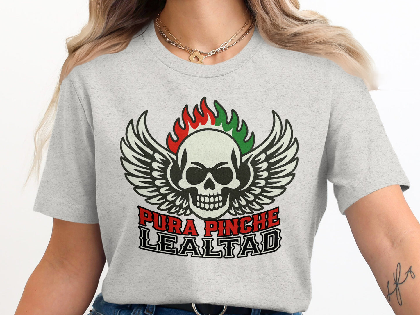 Pura Pinche Lealtad Skull Wings Shirt product type
