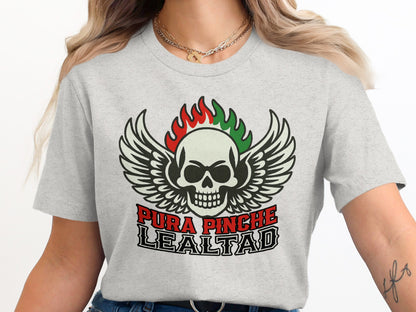 Pura Pinche Lealtad Skull Wings Shirt product type