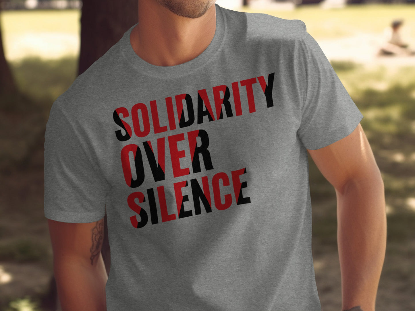 Solidarity Over Silence Bold Statement Shirt Product