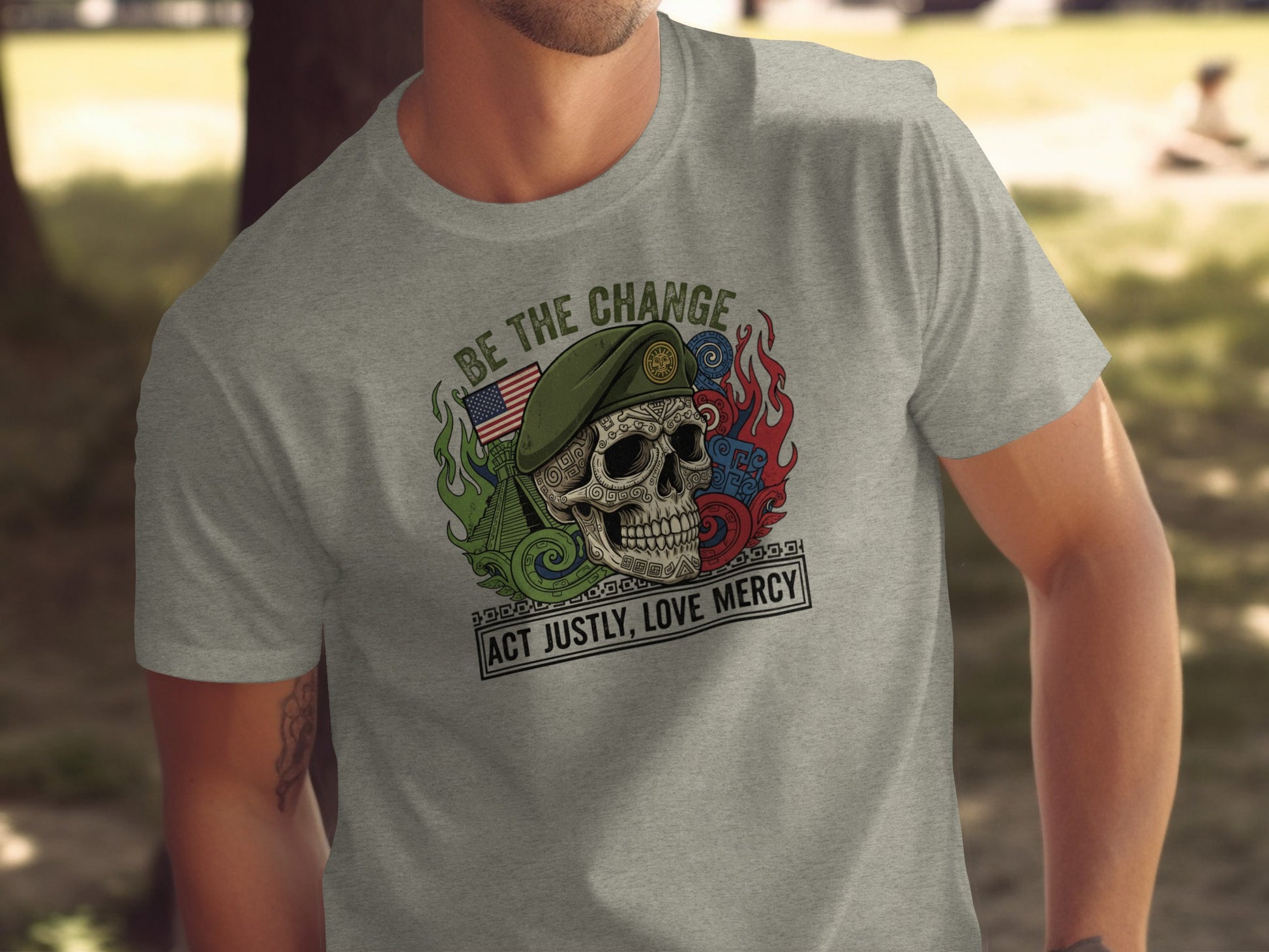 Be The Change Act Justly Love Mercy T-shirt