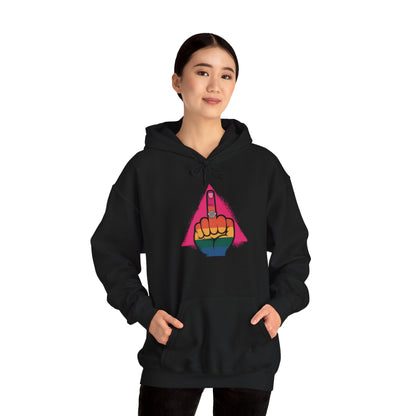 Pride Hoodie Pride Graphic Hoodie - Unisex Heavy Blend™ with Bold Rainbow Design