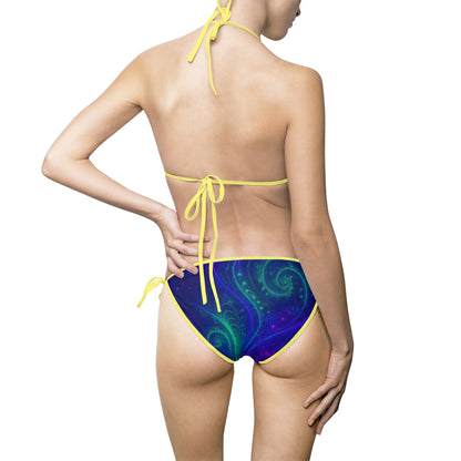 Pride-Inspired Women's Bikini Swimwear, Beachwear, Summer Fun Swimsuit, LGBTQ+ Ally Bathing Suit, Pool Party Swim