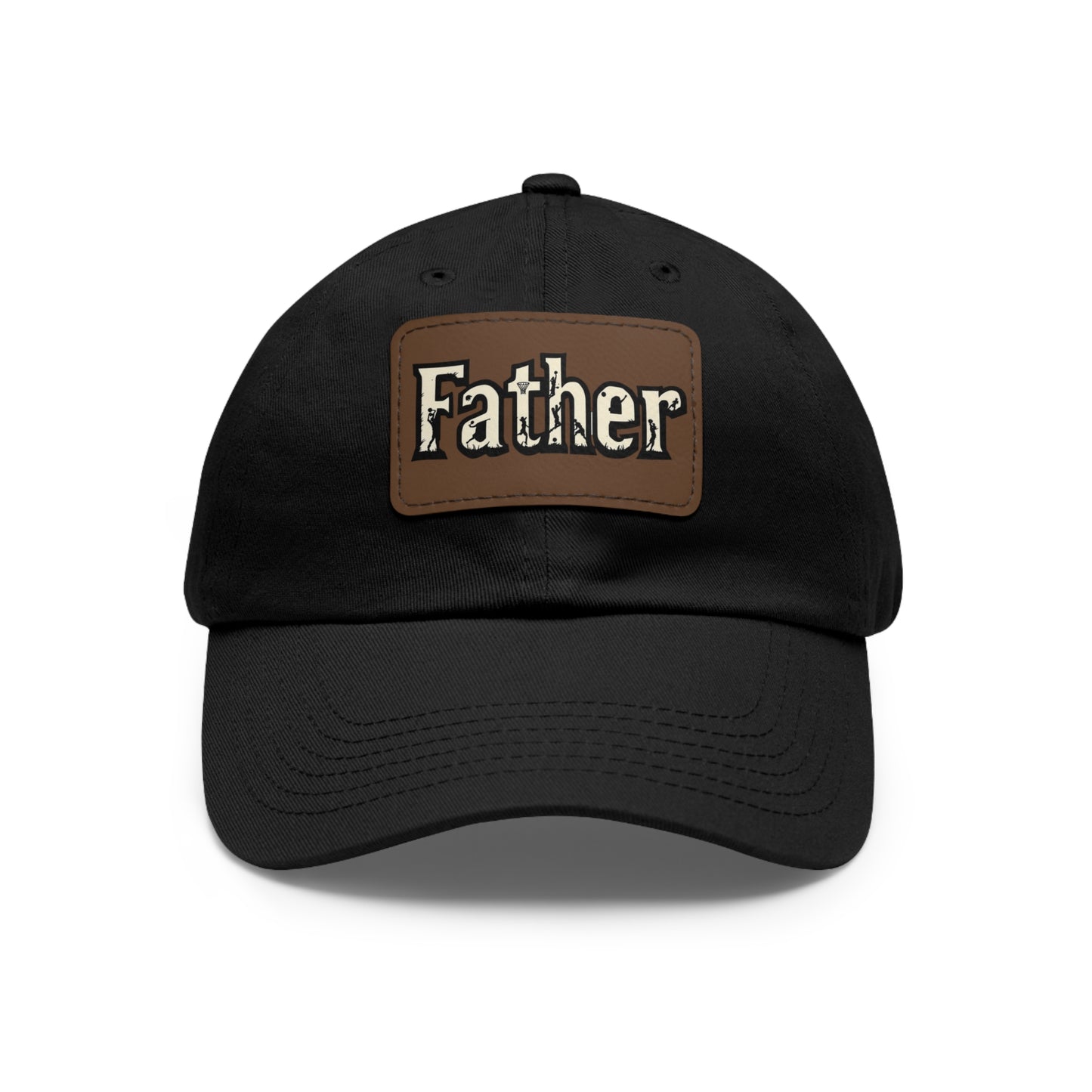 Father Leather Patch Dad Hat - Casual Cap for Dads