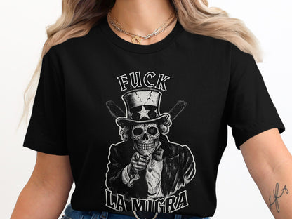 Edgy Skeleton Graphic Tee with Bold Statement product
