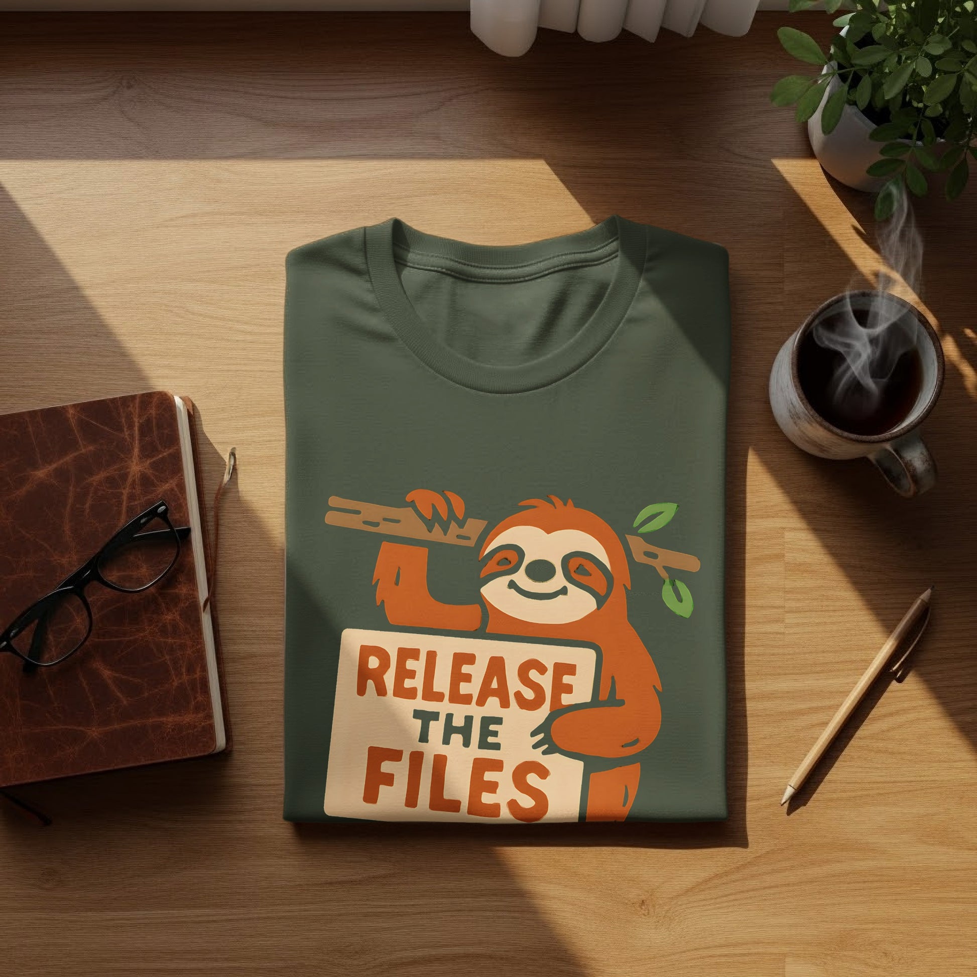 Funny Sloth Design Release The Files T-Shirt product