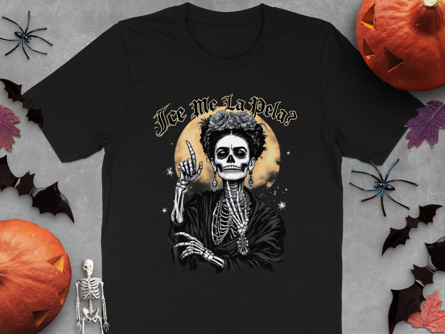 Humorous Skeleton Art Halloween Themed Shirt product