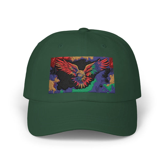 Pride hat Vibrant Eagle Embroidered Cap, Stylish Hat for Outdoors, Casual Wear, Gift Bird Lover's Accessory