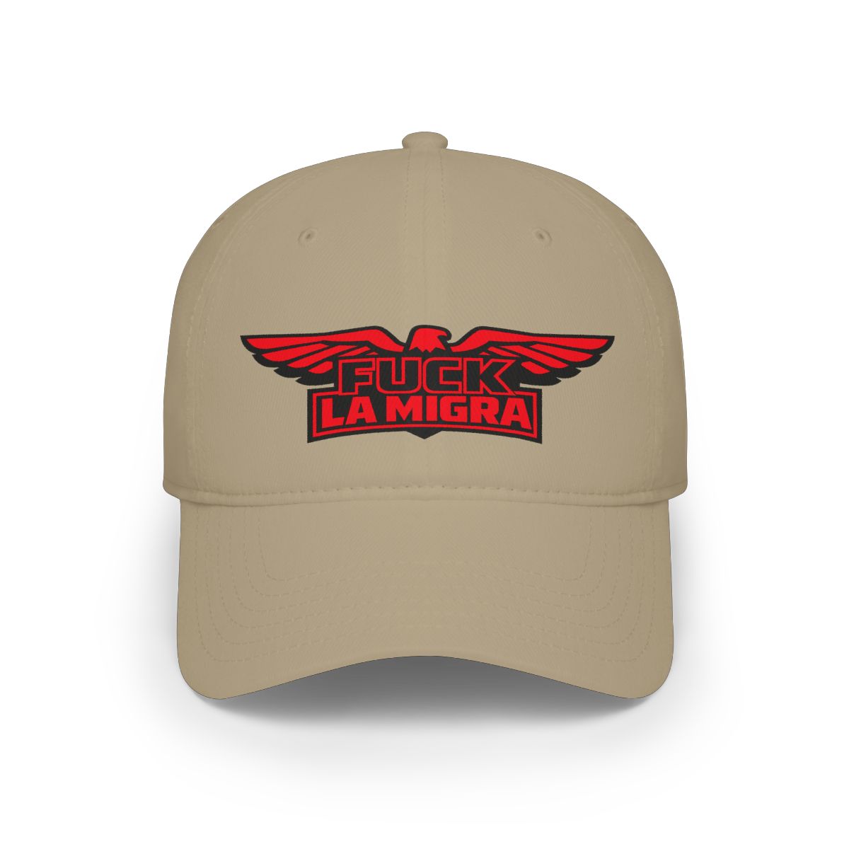 Bold Statement Fuck La Migra Eagle Design Hat