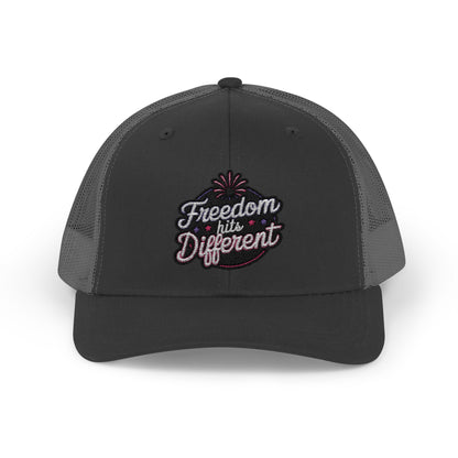 Freedom Hits Different Snapback Trucker Cap - Stylish Sportswear for Summer Activities