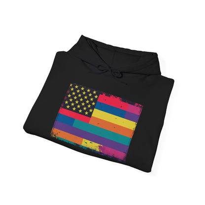 pride hoodie Pride & Patriotism Hoodie | Unisex Heavy Blend™ Sweatshirt