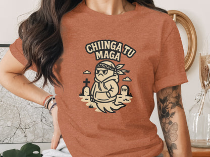 Cheeky Cartoon Ghost Print Short Sleeve Shirt product