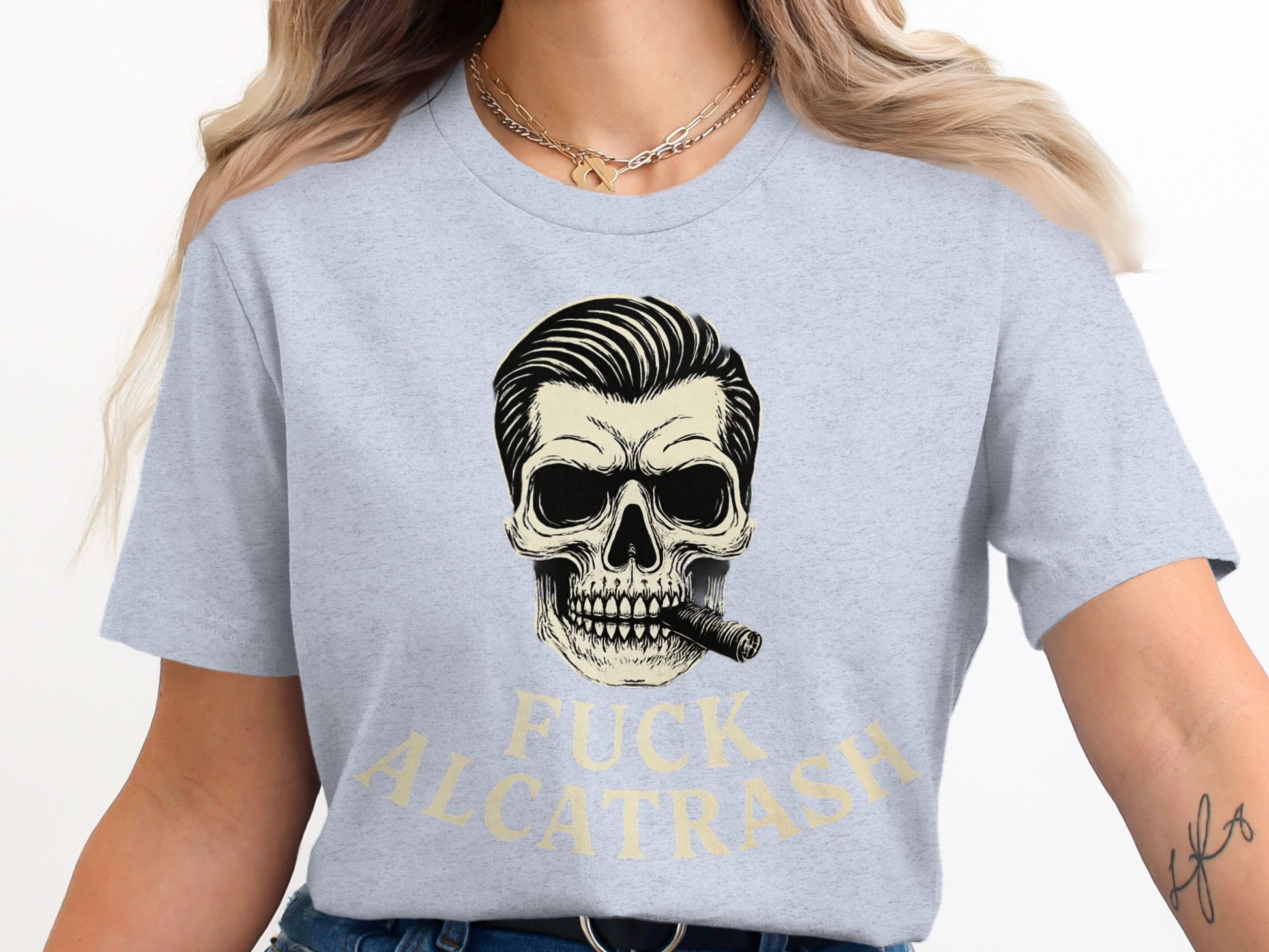 Fuck Alcatrash Graphic Tee Shirt Fashion Product