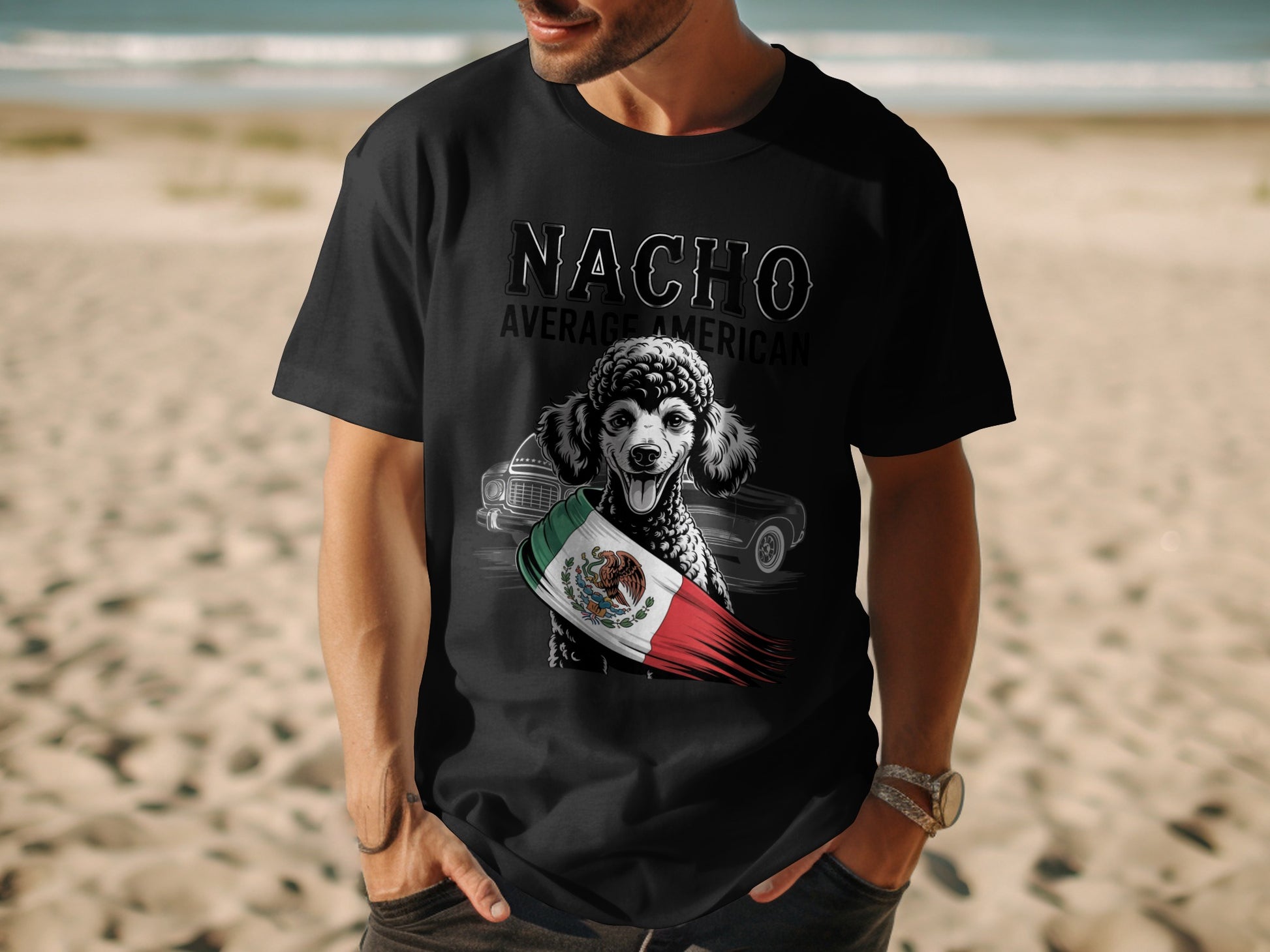 Nacho Average American Poodle Graphic Tee product type