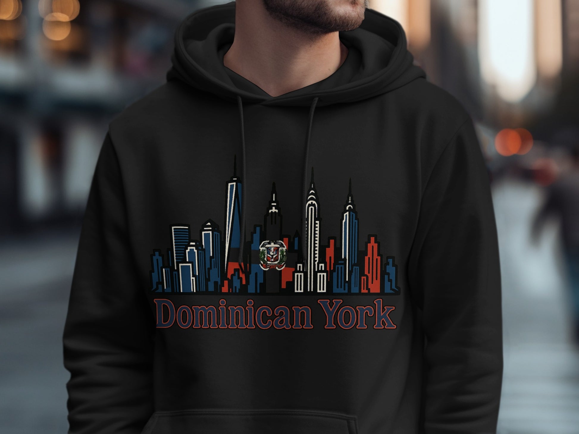 Dominican York Skyline Design Hoodie product