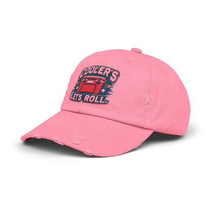 Cooler’s Let’s Roll Distressed Cap - Unisex Casual Headwear for Outdoor Adventures