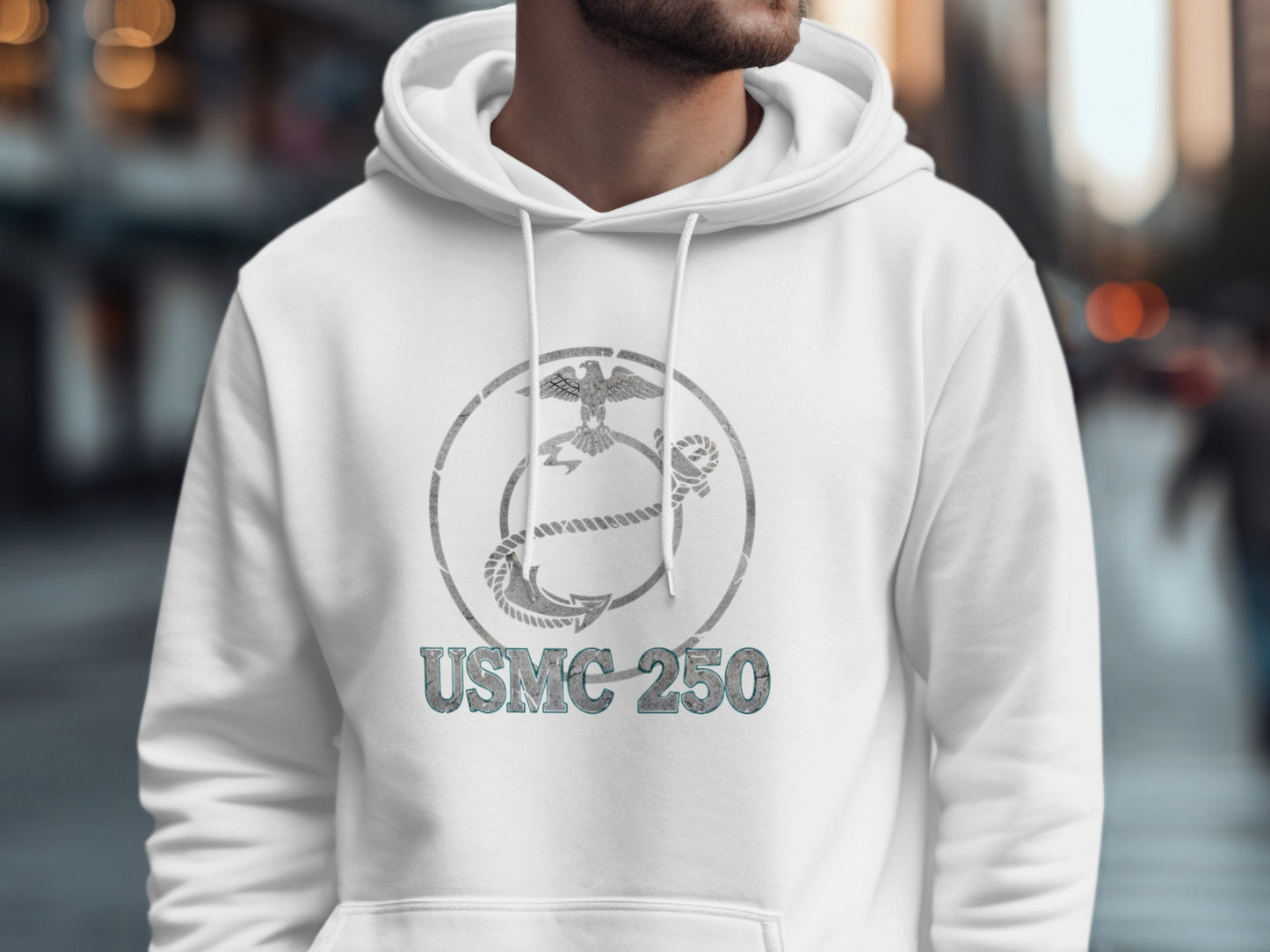 USMC 250 Commemorative Emblem Hoodie Apparel