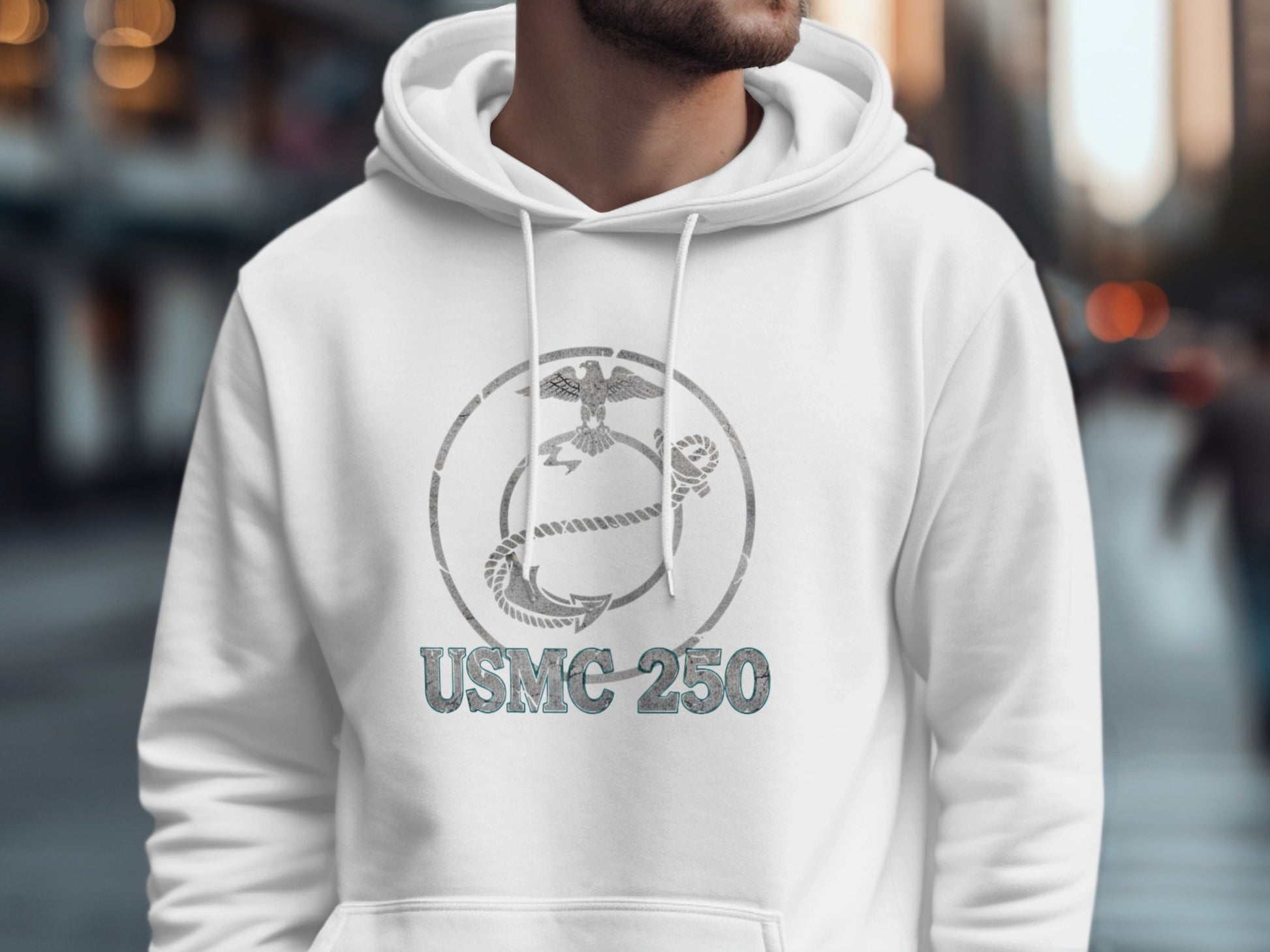 USMC 250 Commemorative Emblem Hoodie Apparel