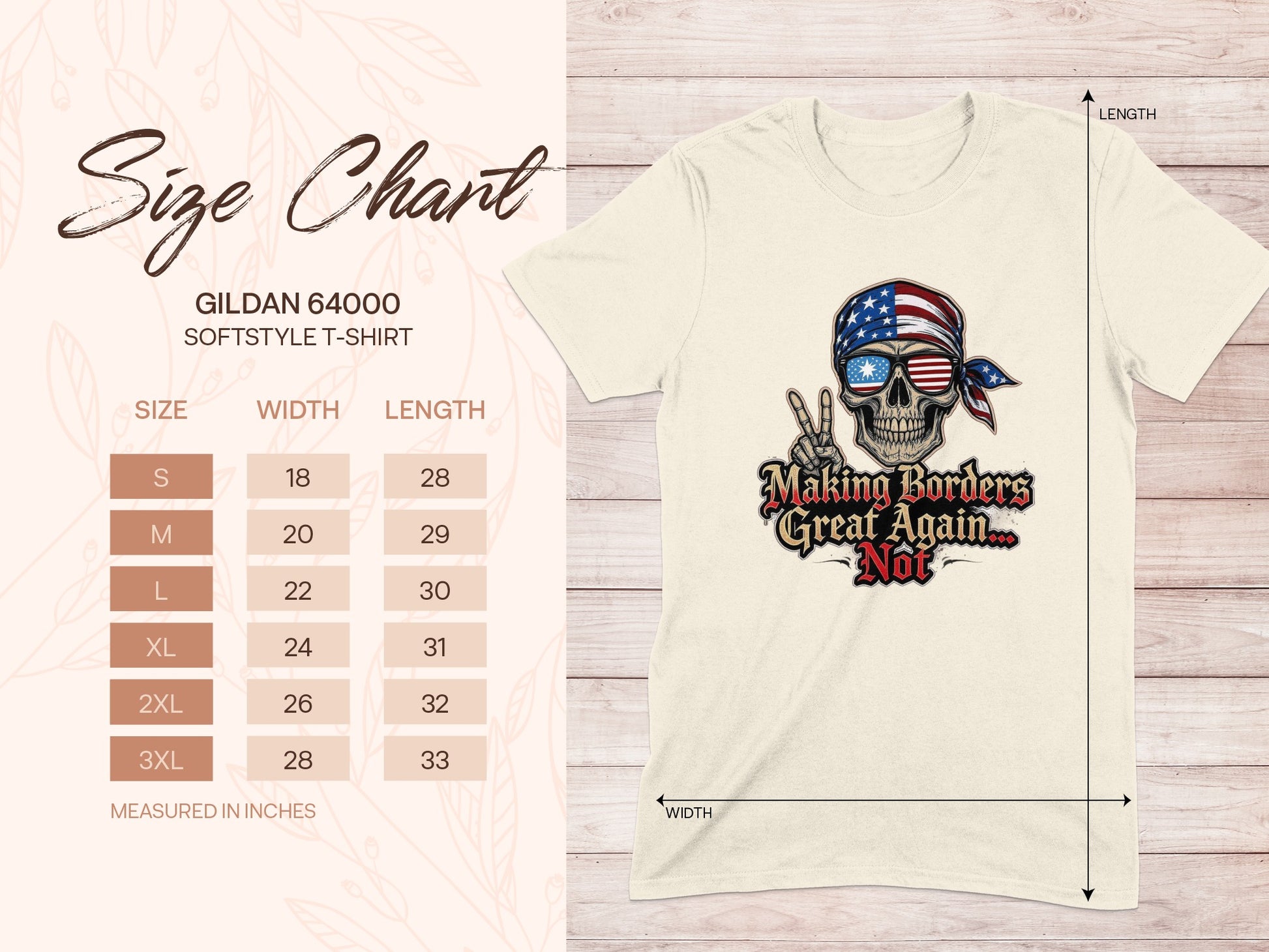 Making Borders Great Again Skull T-shirt product