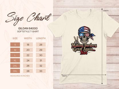 Making Borders Great Again Skull T-shirt product