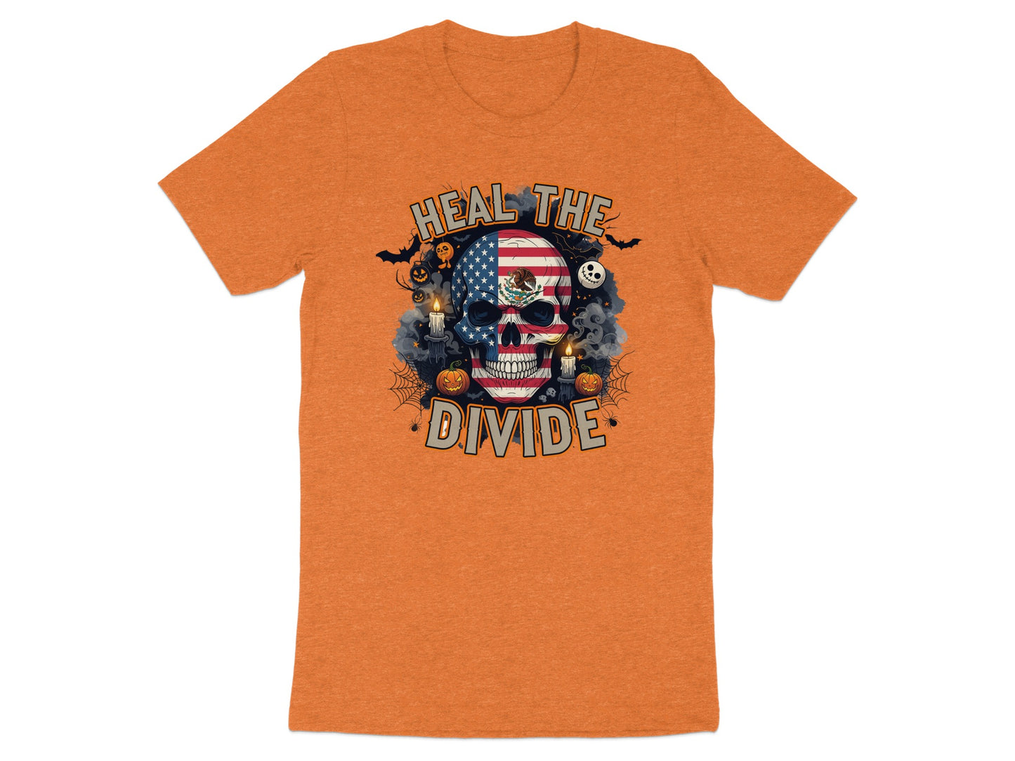 HEAL THE DIVIDE Halloween Skull Graphic T-shirt product