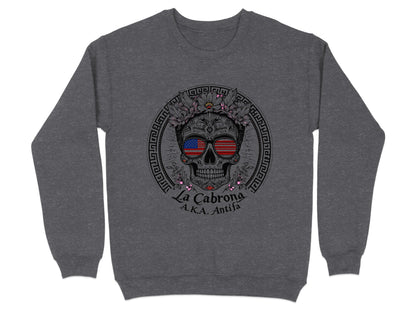 La Cabrona A.K.A. Antifa Skull Graphic Sweatshirt