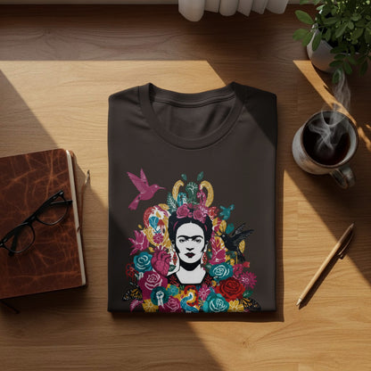 Frida Kahlo Artistic Floral Birds Butterflies Hearts product type