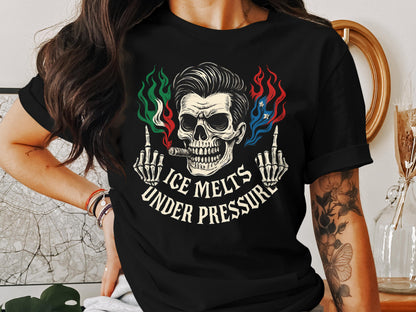 Skull Graphic Ice Melts Under Pressure T-Shirt Product