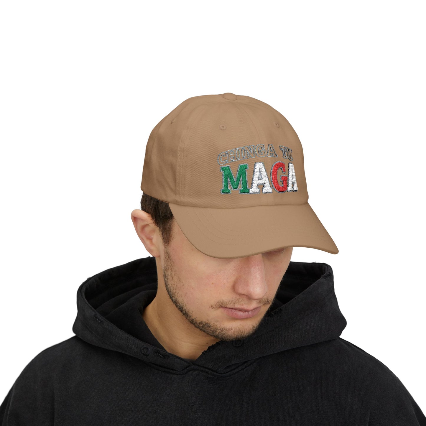 CHINGA Tu Maga Hat Embroidered Classic Dad Cap, Casual Hat for Every Occasion, Trendy Gift for Dads, Summer Accessory, Unisex Cap