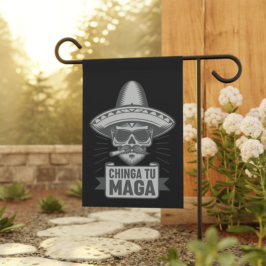Chinga Tu Maga FDT Anti Trump Mexican Patriotic Garden Flag, Decorative Outdoor Banner, Dia de los Muertos Decor, Festive Yard Art, Cinco de Mayo Decoration