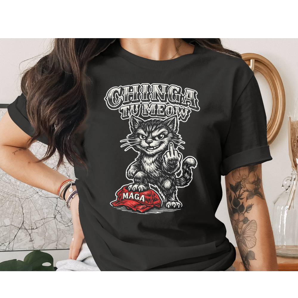 CHINGA TU MEOW MAGA Middle Finger Cat product type