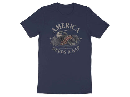 America Needs A Nap" Eagle Graphic T-Shirt